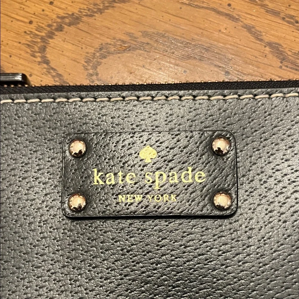 Kate Spade‎ Black Leather Zip Chain Baguette Bag